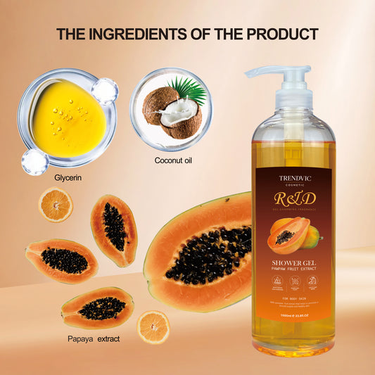 Gel de duș R&D – Papaya Fruit by Trendvic Cosmetic