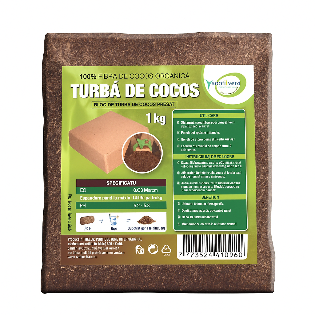 Turba de cocos 100% natural