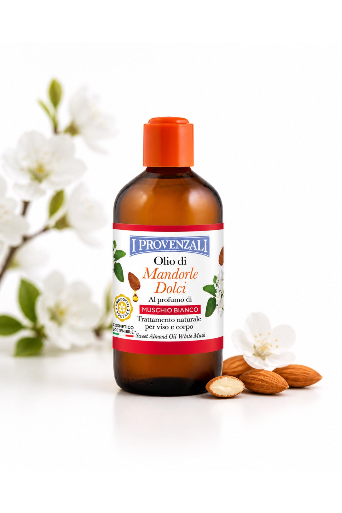 – Ulei de Migdale Dulci cu parfum de Mosc Alb (White Musk) – 200 ml