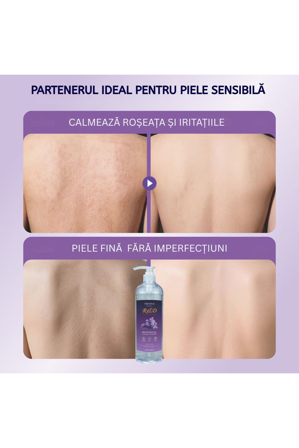 Gel de Duș Trendvic Cosmetic – Lavandă, 1000 ml