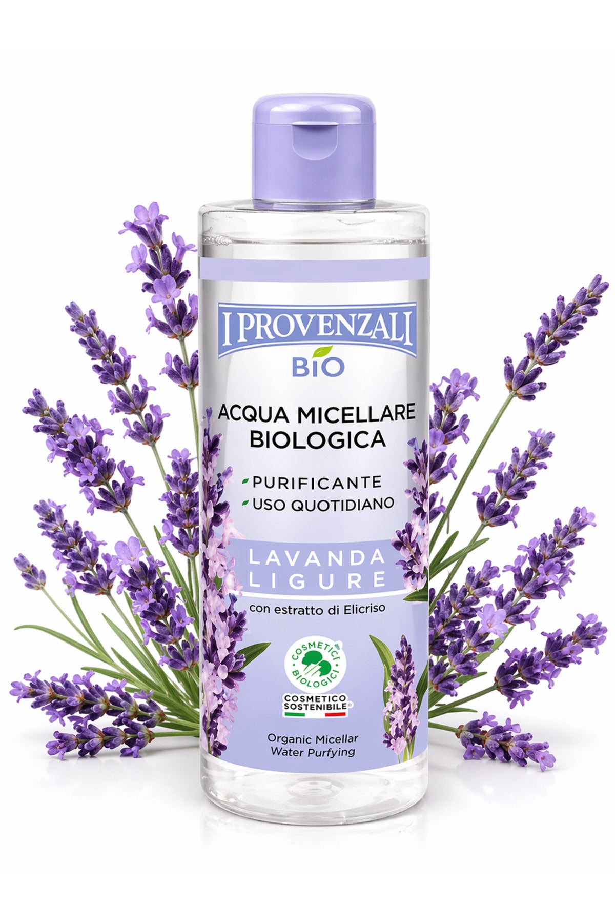 Apă Micelară Bio Lavandă 400 ml – I Provenzali, Demachiere Delicată