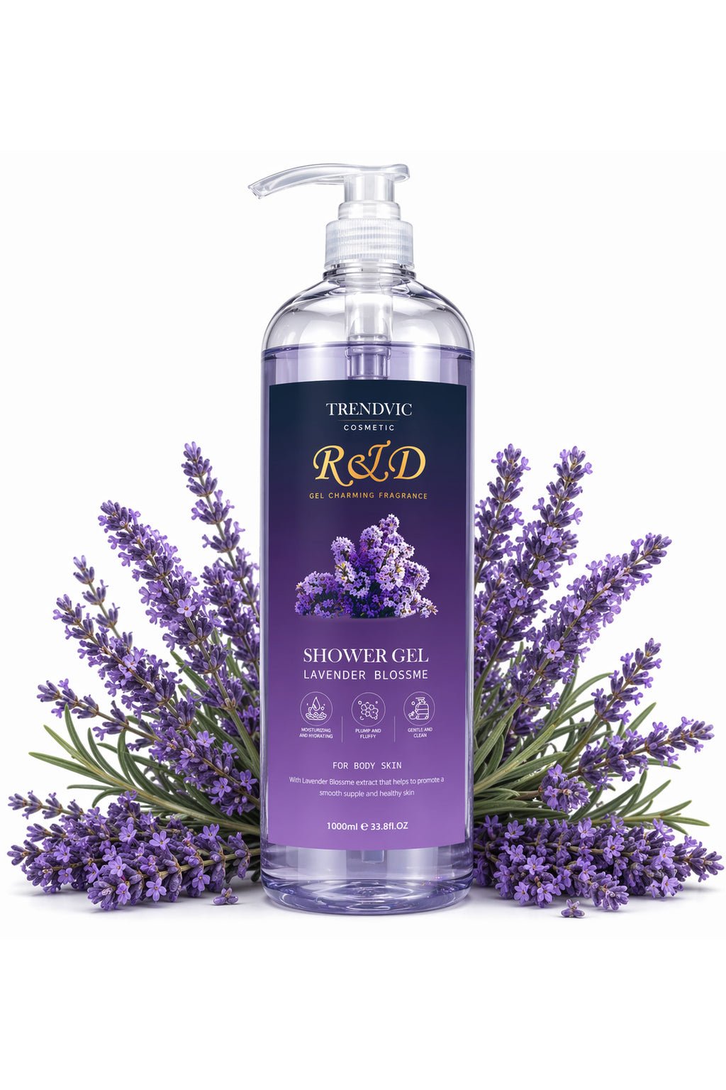 Gel de Duș Trendvic Cosmetic – Lavandă, 1000 ml