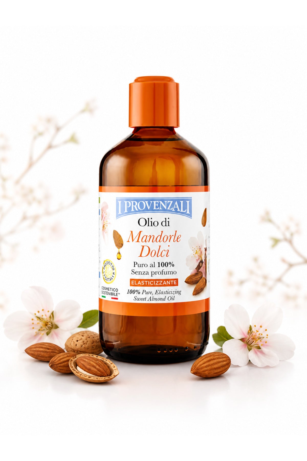 Ulei de Migdale Dulci 100% Puro 200 ml – I Provenzali, F?r? Parfum, Elasticizant pentru Fa?? & Corp