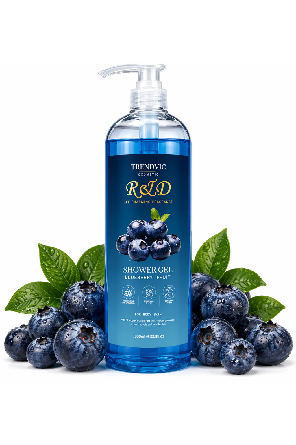 Gel de Duș Trendvic Cosmetic – Afine, 1000 ml
