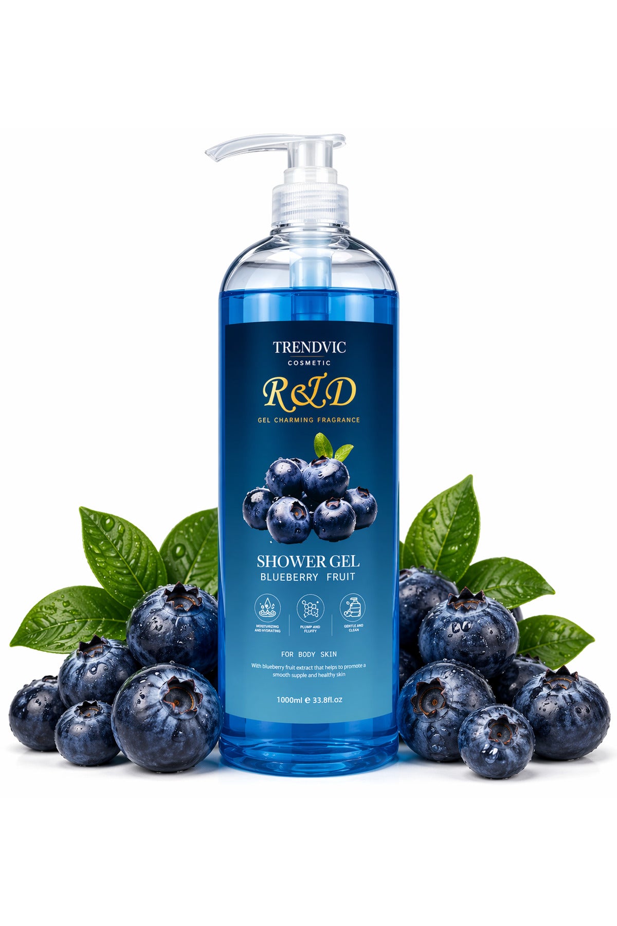 Gel de Duș Trendvic Cosmetic – Afine, 1000 ml