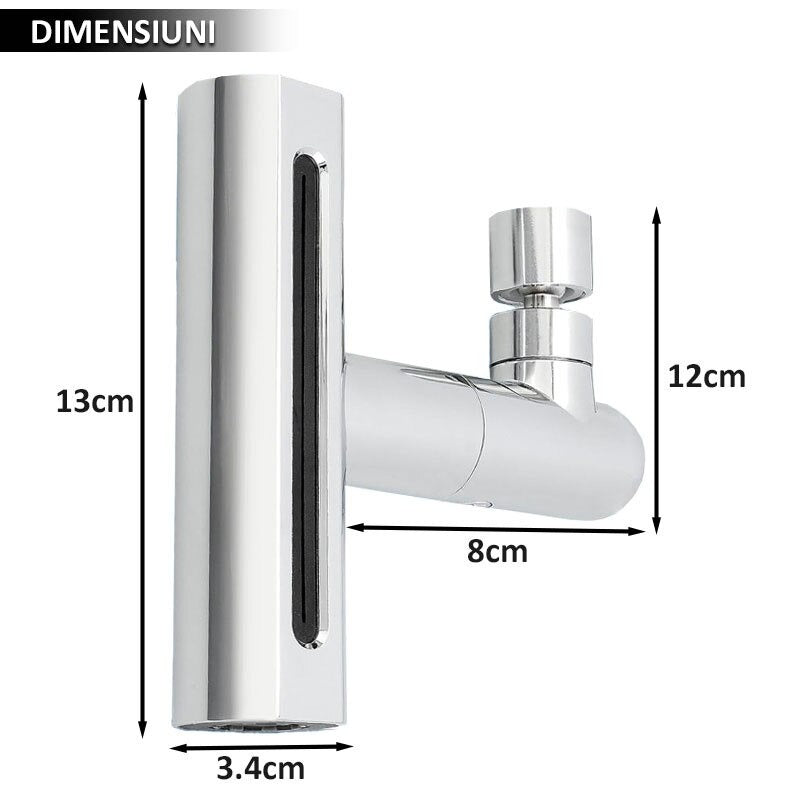 Robinet Multifuncțional 360° – 4 Modele de Jet, Economizor de Apă, Design Modern